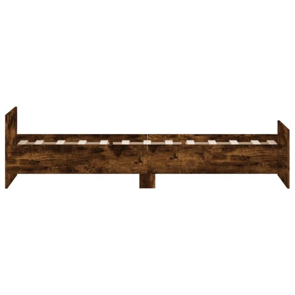 sengeramme 75x190 cm uden madras konstrueret træ røget eg