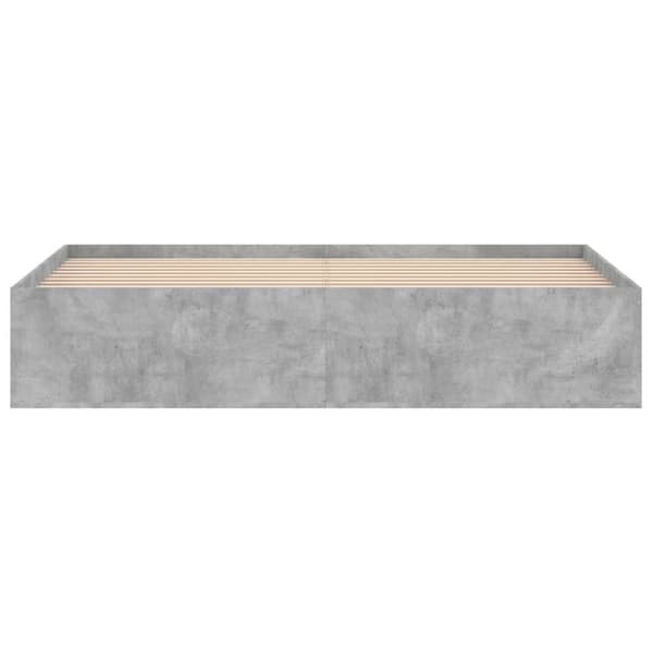Sängynrunko betoninharmaa 180x200 cm Super King