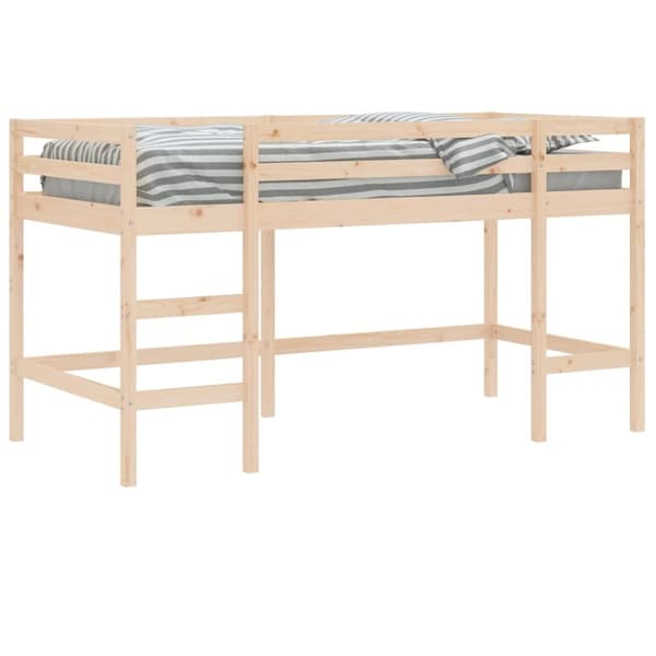 Lasten parvisänky tikkailla 80x200 cm täysi mänty