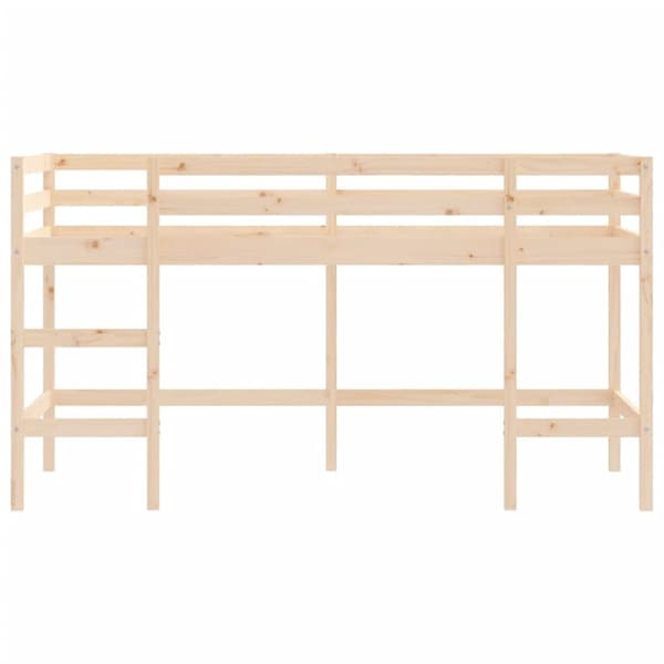 Lasten parvisänky tikkailla 80x200 cm täysi mänty