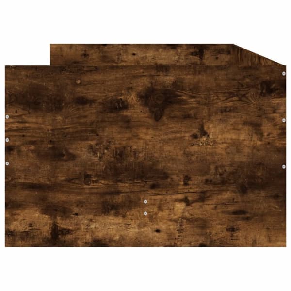sengeramme med skuffer 100x200 cm røget egetræsfarve