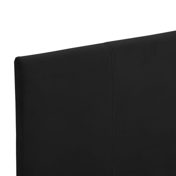 Sängram svart tyg 90x200 cm