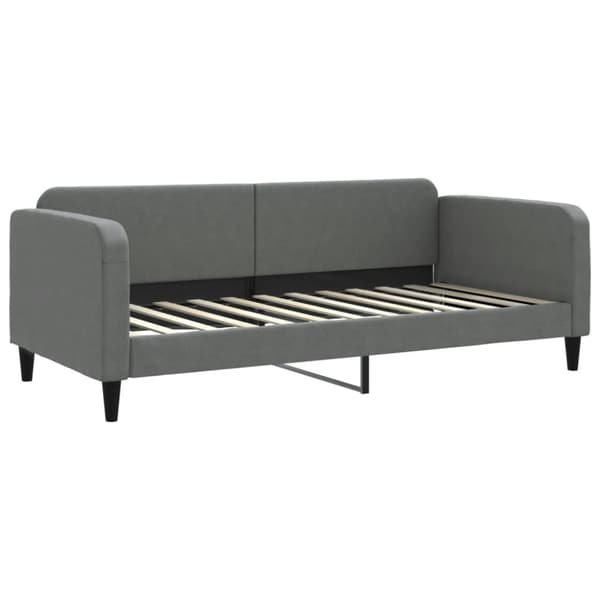 daybed 90x200 cm stof mørkegrå