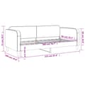 Miniatyrbillede 8 af 8: daybed 90x200 cm stof gråbrun