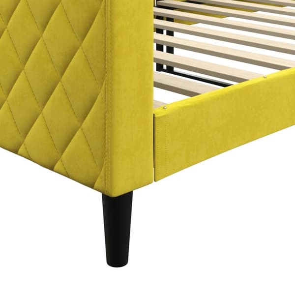 Dagbädd gul 90x200 cm sammet