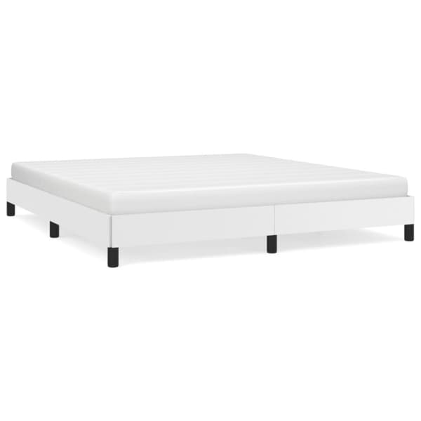 sengeramme 180x200 cm kunstlæder hvid