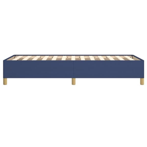 sengeramme 90x200 cm stof blå