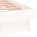 Miniatyrbillede 9 af 10: sengeramme med LED-lys 90x190 cm Single massivt træ hvid