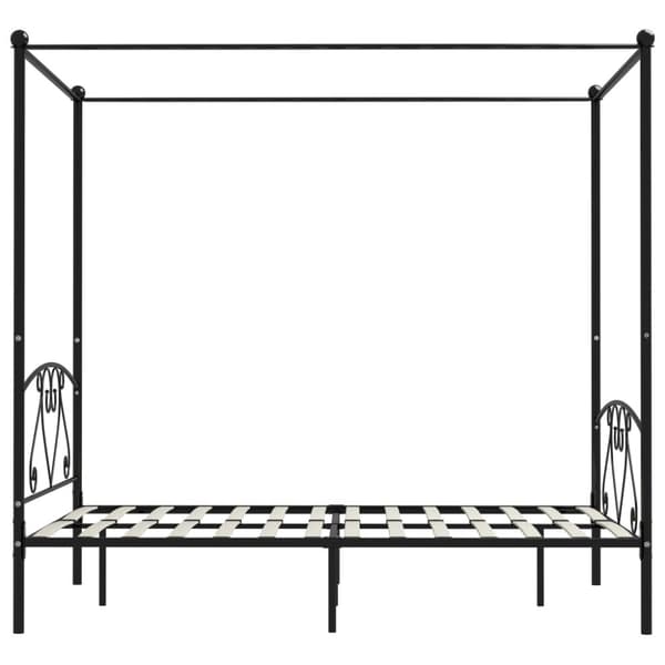 Sängyn runko, musta, metalli, 140 x 200 cm