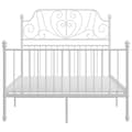 Miniatyrbillede 3 af 6: sengestel 120x200 cm metal hvid