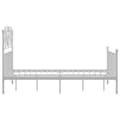 Miniatyrbillede 4 af 6: sengestel 120x200 cm metal hvid