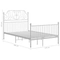Miniatyrbillede 6 af 6: sengestel 120x200 cm metal hvid