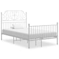 Miniatyrbillede 1 af 6: sengestel 120x200 cm metal hvid