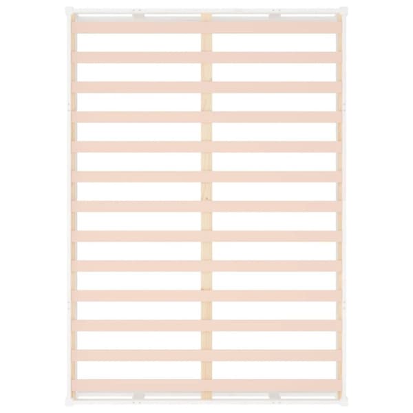 sengeramme 200x200 cm massivt træ hvid