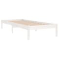 Miniatyrbillede 3 af 8: sengeramme 100x200 cm massivt fyrretræ hvid
