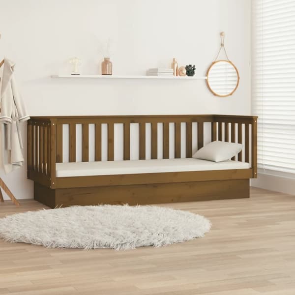 Dagbädd honungsbrun 90x190 cm massiv furu