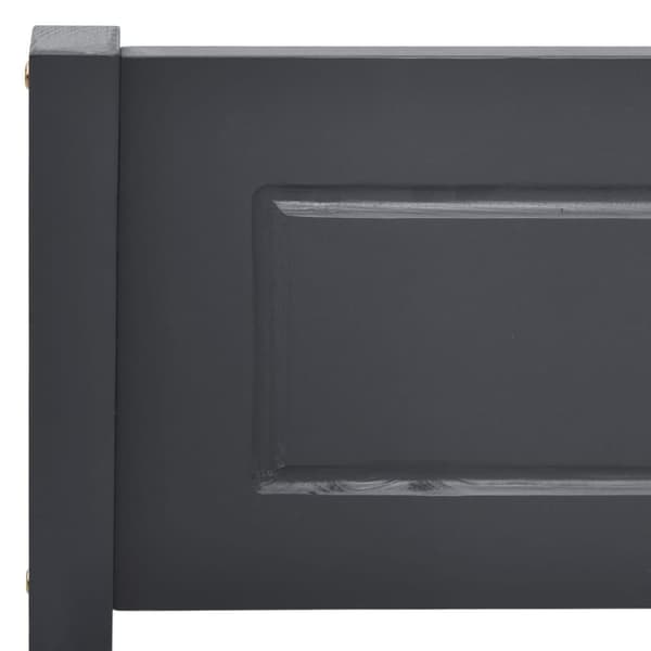 sengestel 140x200 cm massivt fyrretræ grå