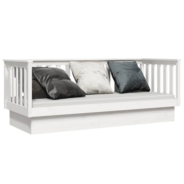 Dagbädd vit 75x190 cm massivt furu