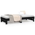 Miniatyrbillede 5 af 10: daybed med udtræk 2x(100x200) cm massivt fyrretræ sort