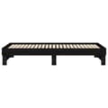 Miniatyrbillede 10 af 10: daybed med udtræk 2x(100x200) cm massivt fyrretræ sort