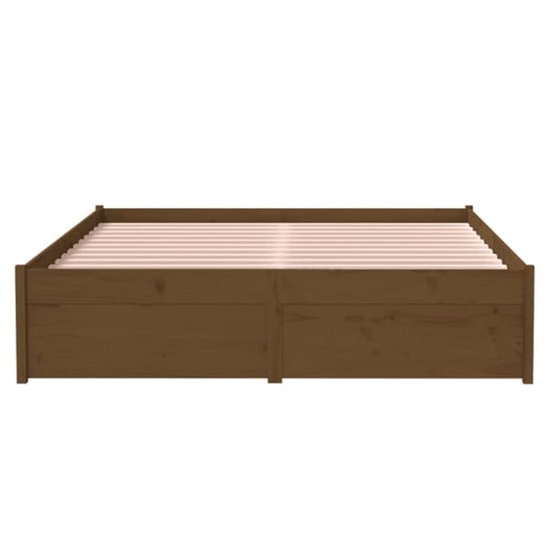 sengeramme 120x190 cm Small Double massivt træ gyldenbrun