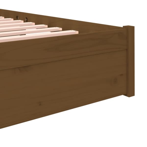 sengeramme 120x190 cm Small Double massivt træ gyldenbrun