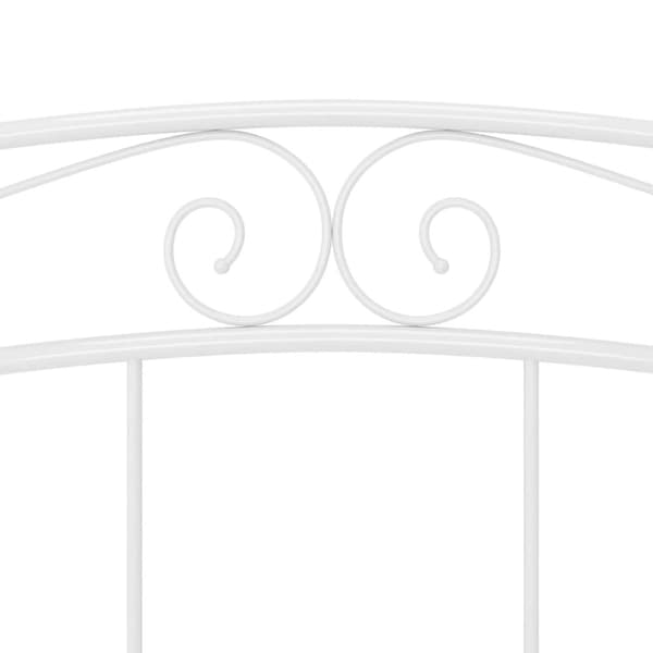 sengestel 200x200 cm metal hvid