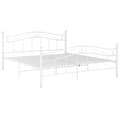 Miniatyrbillede 2 af 8: sengestel 200x200 cm metal hvid