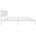 Miniatyrbillede 6 af 9: sengeramme med sengegavl 183x213 cm metal hvid