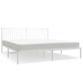 Miniatyrbillede 2 af 9: sengeramme med sengegavl 183x213 cm metal hvid