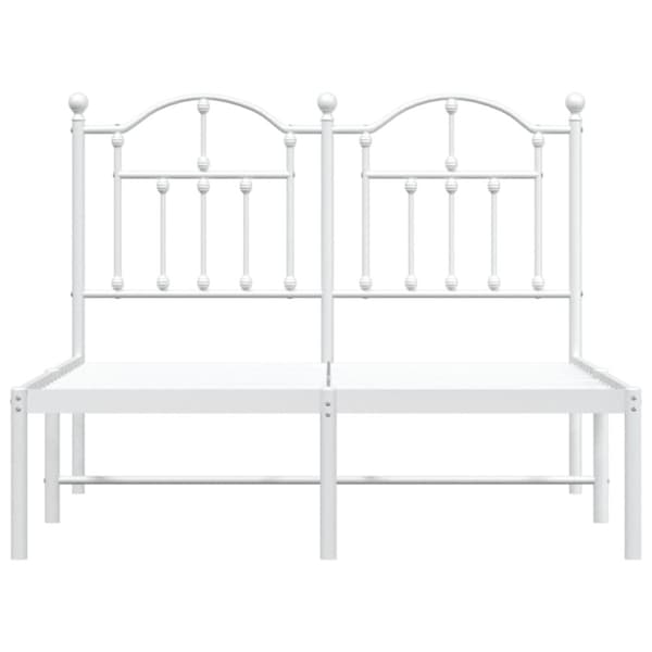 sengeramme med sengegavl 120x190 cm metal hvid