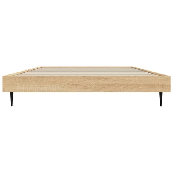 sengeramme 90x200 cm uden madras konstrueret træ sonoma-eg