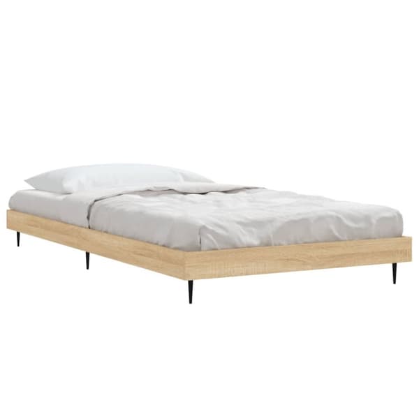 sengeramme 100x200 cm uden madras konstrueret træ sonoma-eg