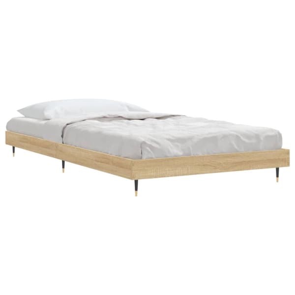 sengeramme 100x200 cm uden madras konstrueret træ sonoma-eg