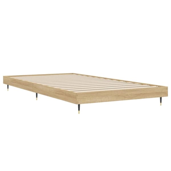 sengeramme 100x200 cm uden madras konstrueret træ sonoma-eg