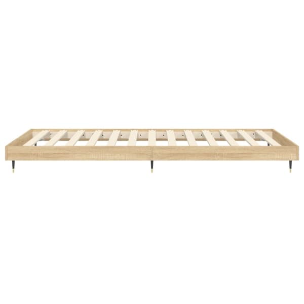 sengeramme 100x200 cm uden madras konstrueret træ sonoma-eg