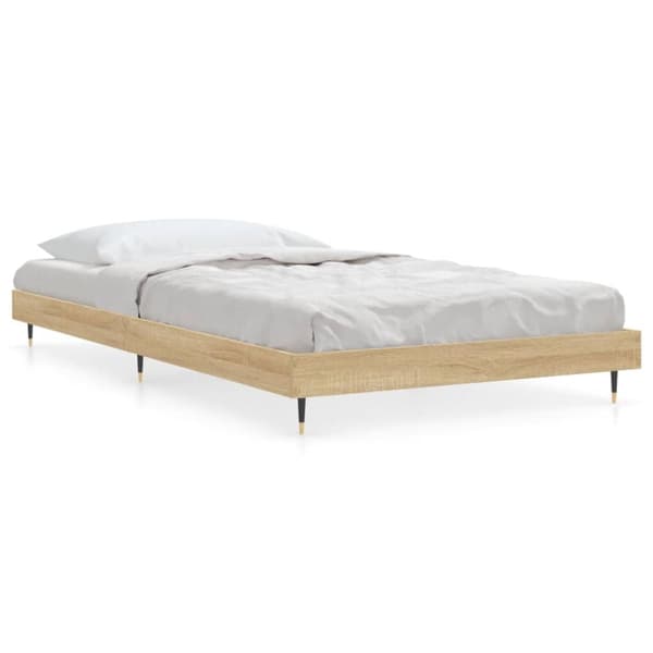 sengeramme 100x200 cm uden madras konstrueret træ sonoma-eg