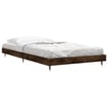 Miniatyrbillede 4 af 9: sengeramme 100x200 cm uden madras konstrueret træ røget eg