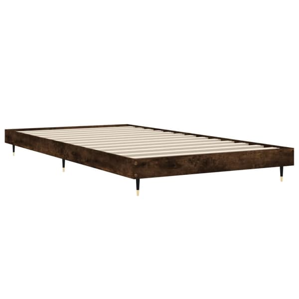 sengeramme 100x200 cm uden madras konstrueret træ røget eg
