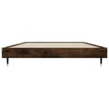 Miniatyrbillede 6 af 9: sengeramme 100x200 cm uden madras konstrueret træ røget eg