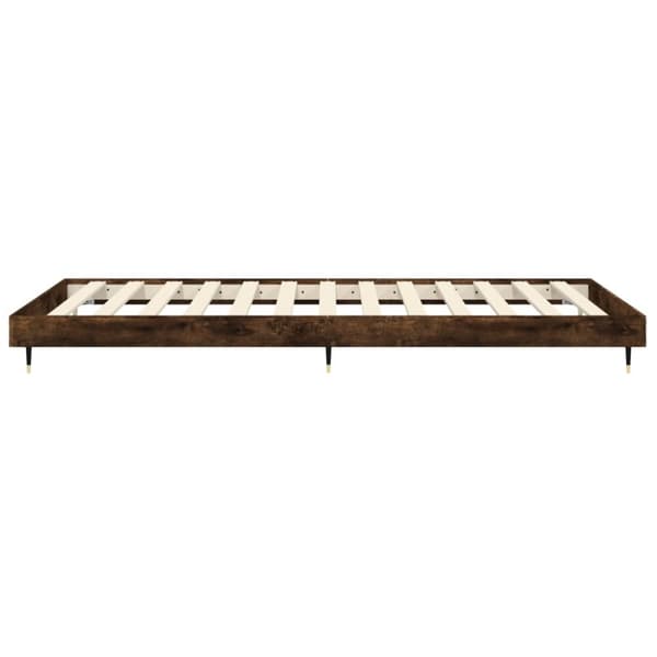 sengeramme 100x200 cm uden madras konstrueret træ røget eg