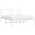 Miniatyrbillede 3 af 10: sengeramme med sengegavl 150x200 cm metal hvid