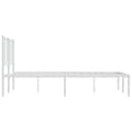 Miniatyrbillede 7 af 10: sengeramme med sengegavl 150x200 cm metal hvid