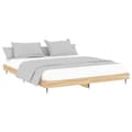 Miniatyrbillede 3 af 10: sengestel 180x200 cm konstrueret træ sonoma-eg