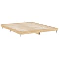 Miniatyrbillede 5 af 10: sengestel 180x200 cm konstrueret træ sonoma-eg
