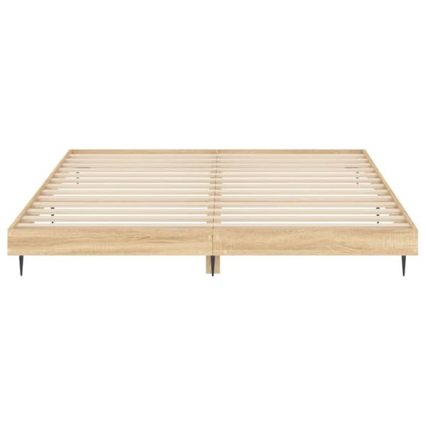 sengestel 180x200 cm konstrueret træ sonoma-eg