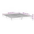 Miniatyrbillede 9 af 10: sengestel 180x200 cm konstrueret træ sonoma-eg