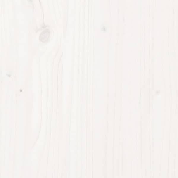 sengeramme 75x190 cm Small Single massivt fyrretræ hvid