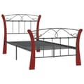 Miniatyrbillede 3 af 7: sengeramme 90x200 cm metal sort