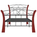 Miniatyrbillede 4 af 7: sengeramme 90x200 cm metal sort